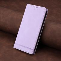 Piniginės odinis dėklas su stipriu magnetiniu kortelių laikikliu, atverčiamas, odinis, skirtas XiaoMi Poco F7 F6 F5 F3 Ultra Pro 5G Poco F3 šviesiai violetinė spalva