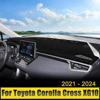Skirta Toyota Corolla Cross XG10 2022 2023 hibridinių automobilių prietaisų skydelio dangčiams, venkite šviesių kilimėlių, apsaugančių nuo UV spindulių neslidų kilimų A Black Side RHD