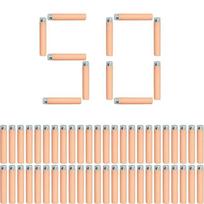ZIVCONCING Orange Refill Darts Bullets Spiral Foam Rotating Bullet for Nerf Accustrike Elite Series Toy Gun Matching Soft Bullet beige