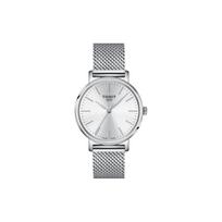 TISSOT Quartz Movement 50 meter Water Resistance Women's Watch 34mm Silver Dial Stainless Steel Case T143.210.11.011.00 Silver Dial white