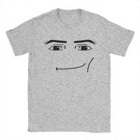 2025 new model 2025 Anime Robot Robloxs Face TShirts Fun Tees Crew Neck Short Sleeve Men T Shirts Clothing Harajuku T Shirts XL white