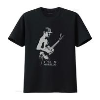 Tom Morello Legendinis Gitaristas Marškinėliai Roko Muzikos Gerbėjas vintage Išskalbti grafikos dizainerio drabužiai streetwear Tampri Patogi 3XL gray