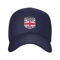 Individuali Madinga Unisex Britų JK Jungtinės Karalystės Vėliavos Beisbolo Kepuraitė Suaugusiems Reguliuojama Tėčio Kepurė Unisex Moteriškos Sportinės Snapback Kepurės Adjustable Cap gray