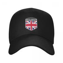 Individuali Madinga Unisex Britų JK Jungtinės Karalystės Vėliavos Beisbolo Kepuraitė Suaugusiems Reguliuojama Tėčio Kepurė Unisex Moteriškos Sportinės Snapback Kepurės Adjustable Cap gray