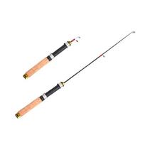 60cm H Action 2 Section Carbon Fiber Spinning Fishing Rod Shrimp Rods Ice Winter Fishing Pole Pros Accessories Kids River Tackle 260319 geltona