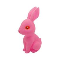 Screaming Rabbit Squeaky Toy with Realistic Sound Soft TPR Fidget for Stress Relief Pranks Cute Animal-Shaped Decompression Gadget for Kids Adults rožinė