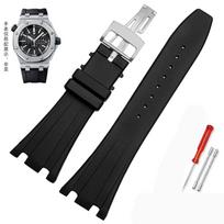 Silikoninės laikrodžio apyrankės Dėl AP 15400 15202 15500 15703 26470SO Royal Oak Offshore Vyriškas sportinis apyrankė 26mm 27mm 28mm 27mm black