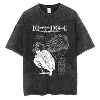 Death Note Misa Amane Gothic Saint Graphic Unisex Heavy Cotton Vintage Black Streetwear T-Shirt M black