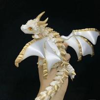 Naujausias 3D spausdintas Vivernas drakonas su sparnų simuliacijos modeliu, dovanų, lanksčių drakonų, Fidget drakonų, stalo puošmenų rinkinys