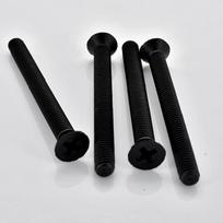 Baltas/Juodas Nailoninis Plastikinis Įleidžiamoji Galvutė Varžtas M2 M2.5 M3 M4 M5 M6 M8 Plokščia Galvutė Varžtai Įleidžiamoji Phillips Varžtai Ilgis:4~40mm M3x25(100pcs) juoda