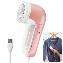 Electric Household Clothes Shaver Fabric Lint Remover Fuzz Electric Fluff Portable Brush blade Professional Lint Remover Trimmer rožinė