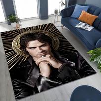 Vampyrų Dienoraščiai Damono Salvatore Kilimas Miegamojo Svetainės Sofai Namų Durų Kilimėlio Dekoras, Didelis Vaikų Žaidimų Neslystantis Grindų Kilimėlis 40x60cm( 15x23in ) gray