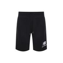 New Balance Essentials Stacked Logo Shorts Asia Sizing 'Black' Men's AMS03558-BK L black