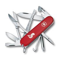 VICTORINOX Fisherman Swiss Army Knife Multifunctional Knife for Fishing and Outdoor Activities Includes Hook Fish and Scale 18 Functions - - Scissors, gray