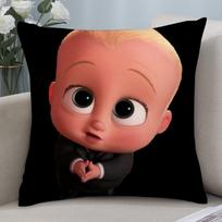 B-Boss B-Baby Pillow Case Short Plush Sofa Decorative Gift Home Double-Sided Printing Cushion Peach skin 18*18(CM)-1Pcs brown