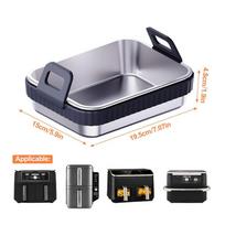 Air Fryer Baking Pan Non-stick Heat-Resistant Grill Rack Stainless Steel Baking Pan for Home Kitchen Commercial Restaurant Party juoda