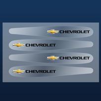 4/8 vnt. Automobilio durų rankenėlių skaidri lipdukas Apsauginė plėvelė Chevrolet Cruze Malibu Sail Spark Captiva Equinox Trax Aveo T250 gray