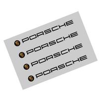 Nauji Madingi Automobilio Durų Rankenėlių Lipdukai Padangų Galinio Vaizdo Veidrodėlio Decalai Porsche GTS Cayenne Cayman Panamera Macan 911 718 928 90 black