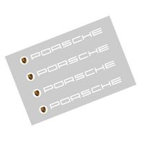 Nauji Madingi Automobilio Durų Rankenėlių Lipdukai Padangų Galinio Vaizdo Veidrodėlio Decalai Porsche GTS Cayenne Cayman Panamera Macan 911 718 928 90 white