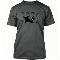 Tai Chi Chuan Unisex Tshirt Kung Fu Theme Enthusiast Gift Short Sleeve Top Unisex Unisex Universal Fashion Casual Crewneck Tshirt 2XL gray
