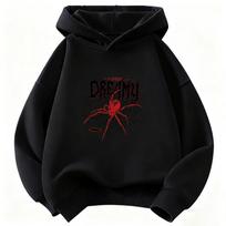 Vorų Streetwear Hoody Vaikams Vaikų Megztinis Su Gobtuvu Mielas Harajuku Hoody Berniukams Mergaitėms Ruduo Žiema Laisvalaikio Hoodies 150 black