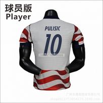 JAV Nacionalinės komandos 2026 m. FIFA Pasaulio taurės namų marškinėliai Vyriški Autentiška žaidėjo versija Nr. 10 Pulisic Trumpomis rankovėmis Futbolo marškinėliai Large