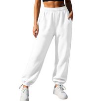 Women's Casual Loose Fit Wide Leg Jogger Pants with Elastic Cuffed, Everyday Sweatpants M balta