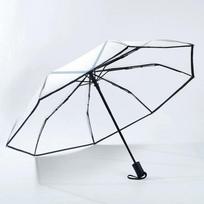 White Edge Transparent Hand Opening / Ordinary Model Black Frame Black Edge Transparent Hand Opening balta/juoda