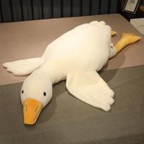 50-190cm Didelis rudas apkabinamas pliušinis žaislas antis Kawaii milžiniška žąsis pliušinis žaislas miego pagalvė didelė minkšta lėlė vakarėlio dovana berniukams mergaitėms 90cm