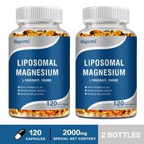 Buporai Liposominis Magnio L-Treonatas 2000mg Minkštos Kapsulės 120vnt — Kaulų Palaikymas, Mineralinė Mityba, Kasdienė Gerovė 120*2