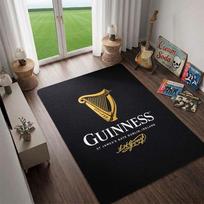 Vintažinis Guinness plakato kilimas Minkštas neslystantis grindų kilimėlis kilimas svetainei miegamajam namų dekoravimui 60x90cm( 23x35in ) gray