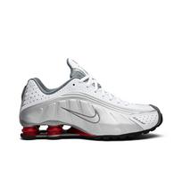 Nike Shox R4 Retro 'Comet Red' 2019 (Unisex) Balti / Metaliniai Sidabriniai-Kometiniai Raudoni-Juodi Bėgimo Bateliai BV1111 100 36.5 white