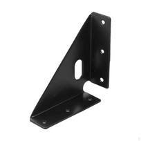 ThreeSided Angle Bracket, Thickened 90 Degree Support, sturdy Duty Reinforcement, Furniture Fixing Black 9.5x9.5cm