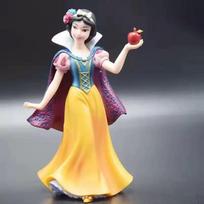 Šaldytos Elzos Annos Snieguolės Rapunzelės Princesės Lėlės Figūrėlės Pasakų Namų Dekoro Ornamentas 6 vnt. pakuotė White snow