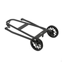 Rear Cargo Rack with Wheels Rolling Bike Rollers Easy to Install for Commuters, 16 Inch gray