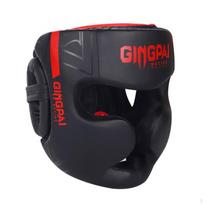 Boxing Headgear with Face Cage ImpactAbsorbing Sparring Helmet Padded Kickboxing for L black