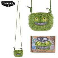 Fuggler Originalinis Mini Pečių Monetinė Piniginė Pliušinis Žaislas 10cm Krepšys Baisaus Monstro Ausinių Dėklas Mažos Talpos Pliušinis Reguliuojamas Dirželis