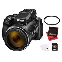 Nikon Skaitmeninis Fotoaparatas COOLPIX P1100 Super Telefoto Kompaktiškas Didelio Priartinimo Optinis Priartinimas Vaizdo Stabilizavimas Wi-Fi Suderinamas 5 Dalių Rinkinys (SD 64GB