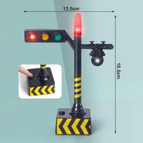 [DO]Mini Traffic Signal Light Toy Model Simulation Road Sign Scene LED Kid Traffic Safe Education Learning Toy Car Accessories