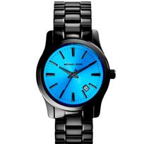 MICHAEL KORS Runway Men's Quartz Watch blue Dial stainless steel Strap 39mm MK6102 mėlyna