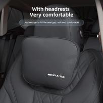 Skirta Mercedes Benz AMG A B C E G CLA W211 W203 W204 C260 E300L A200L Automobilio Sėdynės Saugos Pagalvėlė Galvai Automobilio Emblema Kaklo Pagalvėlė gray