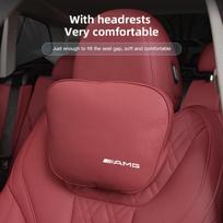 Skirta Mercedes Benz AMG A B C E G CLA W211 W203 W204 C260 E300L A200L Automobilio Sėdynės Saugos Pagalvėlė Galvai Automobilio Emblema Kaklo Pagalvėlė