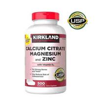 Kirkland Signature Calcium Citrate Magnesium & Zinc Vitamin D3 Tablets 500 Tablets 1 pcs