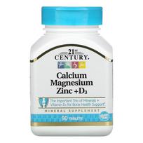 21st Century Sentry Calcium Magnesium Zinc + Vitamin D3 90 Tablets 3-Piece Set (90 Tablets)