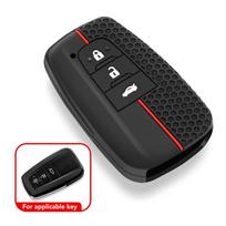 Automobilio rakto pakabuko dangtelis skirtas Toyota CHR C-HR Prius RAV4 2016 - 2019 2 3 4 mygtukų nuotolinio valdymo pultas be rakto 3 Button Black juoda