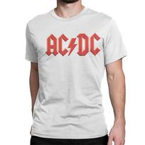 Klasikinis AC Rock Grupės DC Logotipo Marškinėlis Vyrams Moterims Apvalus Kaklas Medvilninis Marškinėlis Trumpomis Rankovėmis Marškinėliai Šventiniai Drabužiai 2XL white