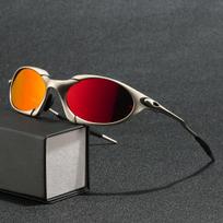 Poliarizuoti metaliniai smėlio spalvos sidabrinio rėmo dviračių akiniai lauko alpinizmo akiniai nuo saulės black