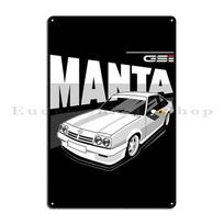 Guy Colsoul ralio sportas Mighty Manta 1984 Opel Manta 400 B REKLAMA Klasikinė transporto priemonė Metalinė dizaino sienos tapyba Skardinis ženklas Plakatas 40x30cm