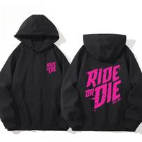 Moterims Rudens/Žiemos Muc Off Ride or Die Hoody Su Spaudiniu Moteriškas Laisvalaikio Mados Hoody Viršus 6XL black