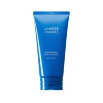 LANEIGE Homme Active Water Foam Cleanser 150ml Men Face Cleanser 150ml blue